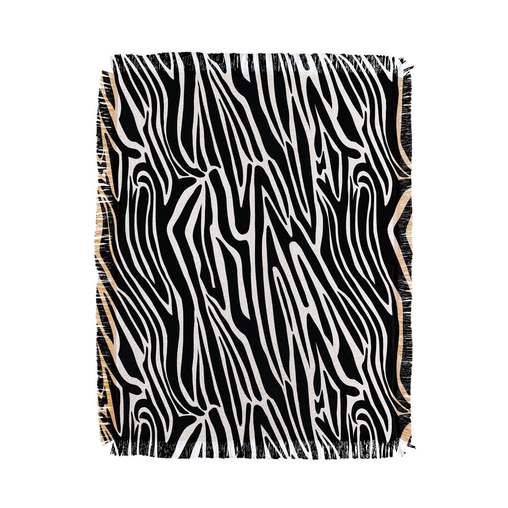 Jennifer Labre Wild Zebra Throw Blanket