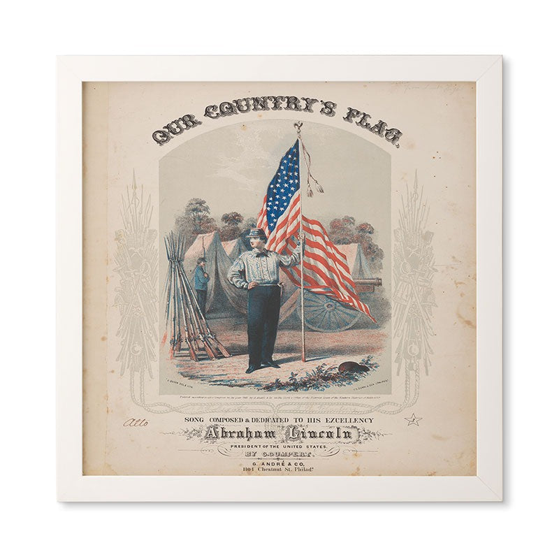 DENY Designs Our Country s Flag Framed Wall Art