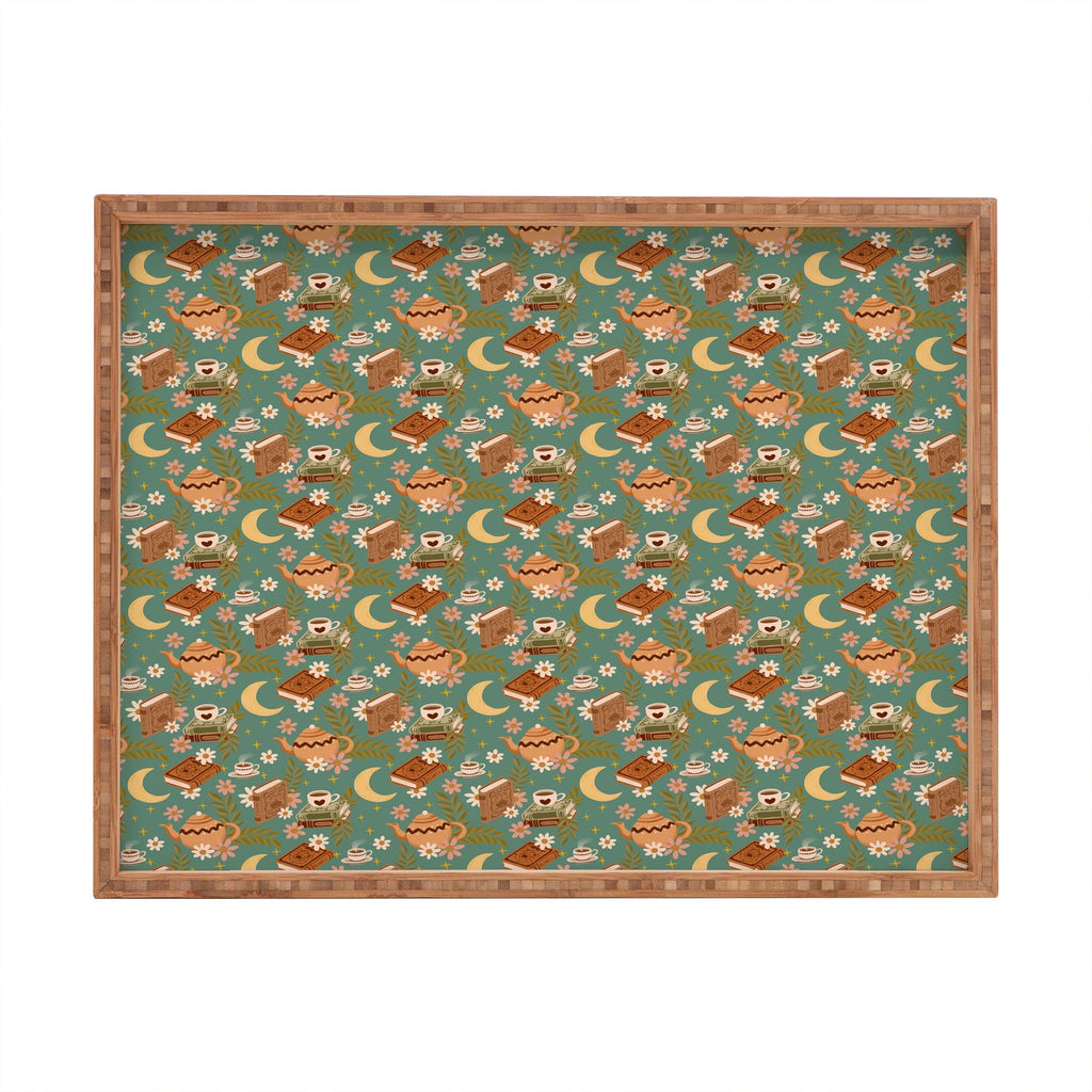 Avenie Moonlit Reading Nook I Rectangular Tray