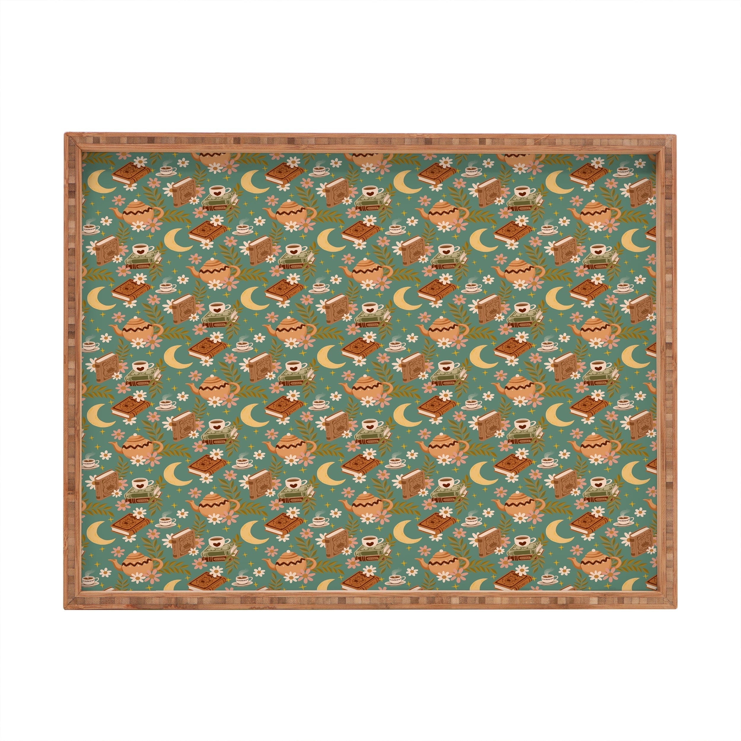 Avenie Moonlit Reading Nook I Rectangular Tray