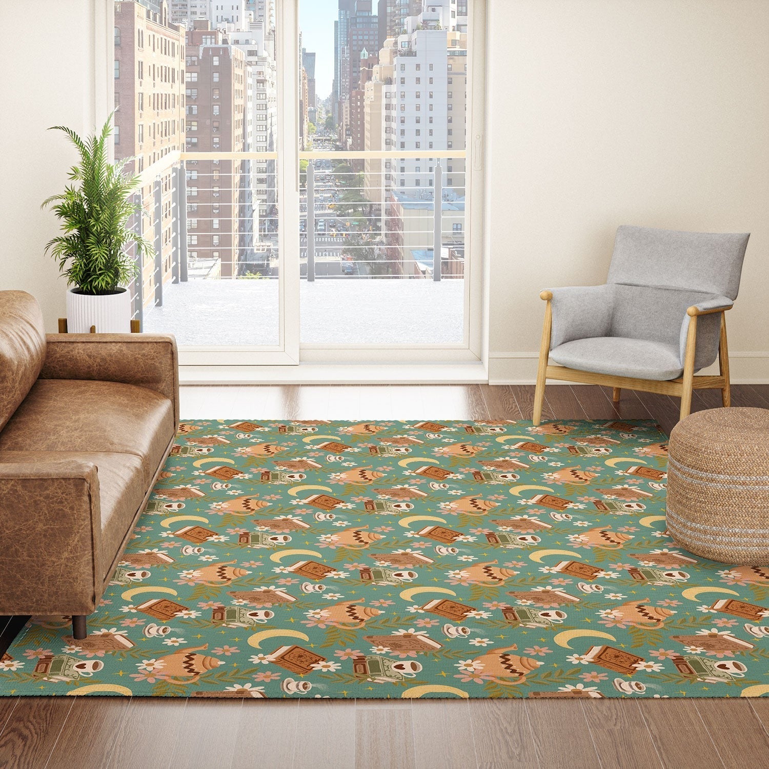 Avenie Moonlit Reading Nook I Area Rug