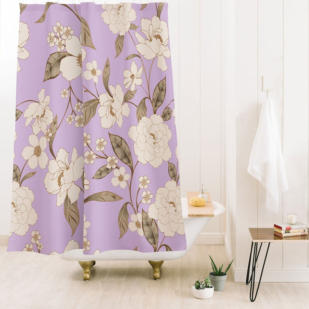 Gabriela Fuente Roberta lilac Shower Curtain