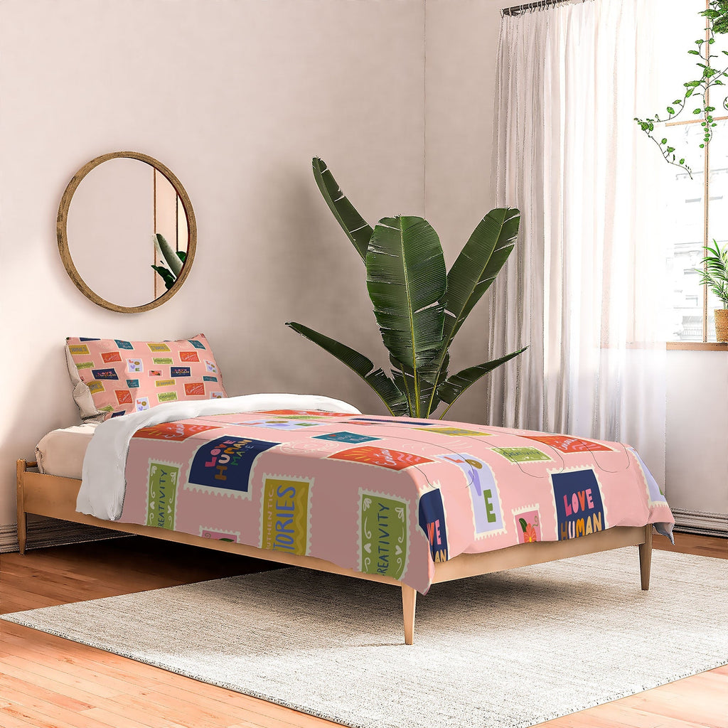 Design by Spark Love Human Made Stamps Comforter