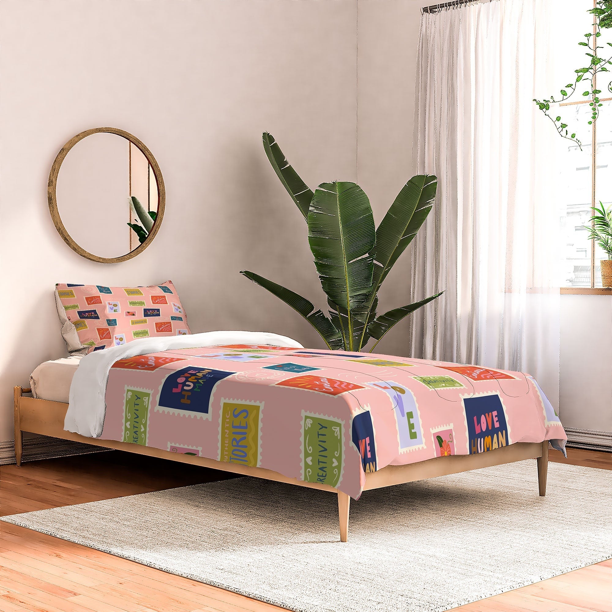 Design by Spark Love Human Made Stamps Comforter