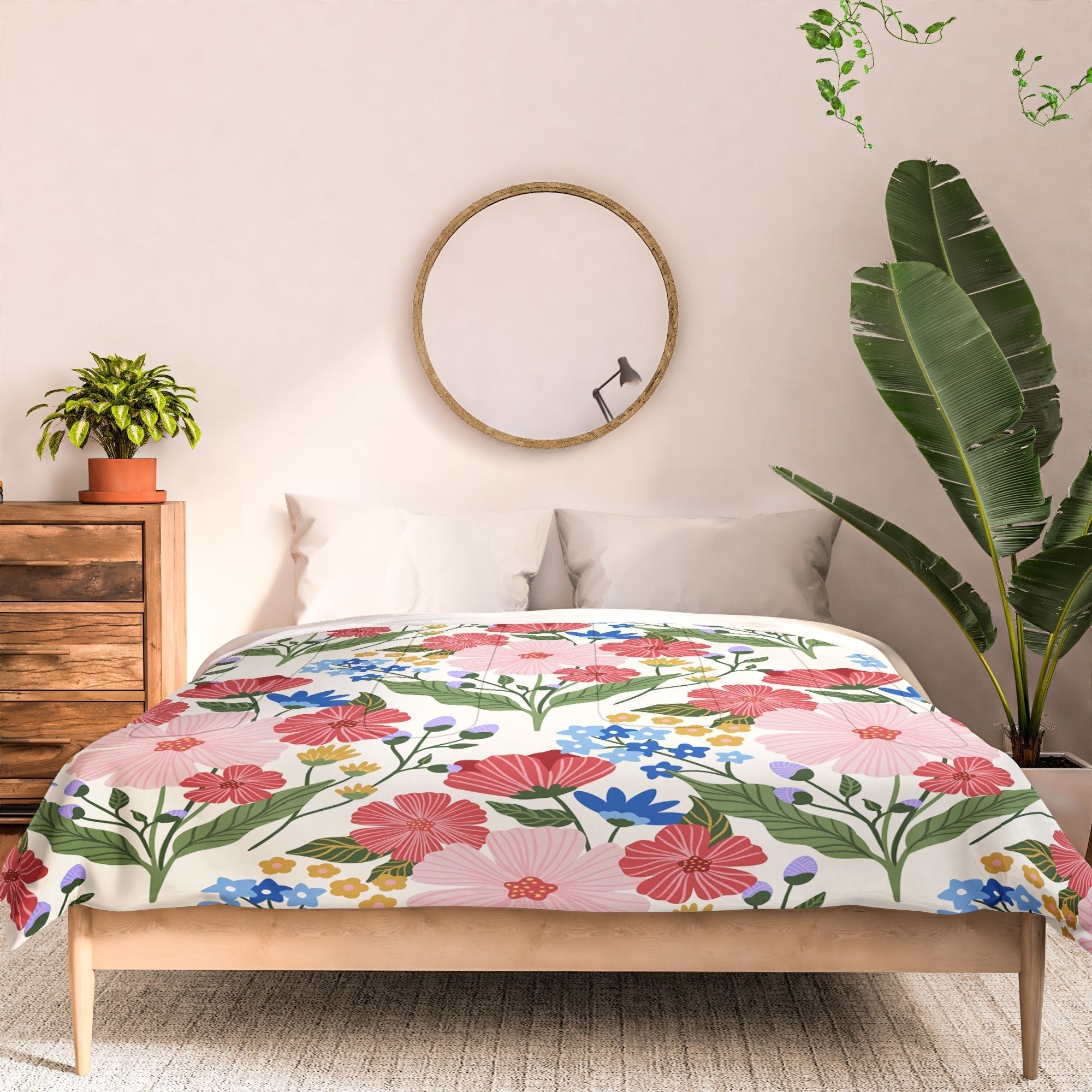 Design by Spark Wild Bloom Flowers Comforter