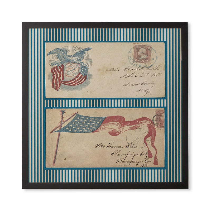 DENY Designs Civil War Envelopes Framed Wall Art