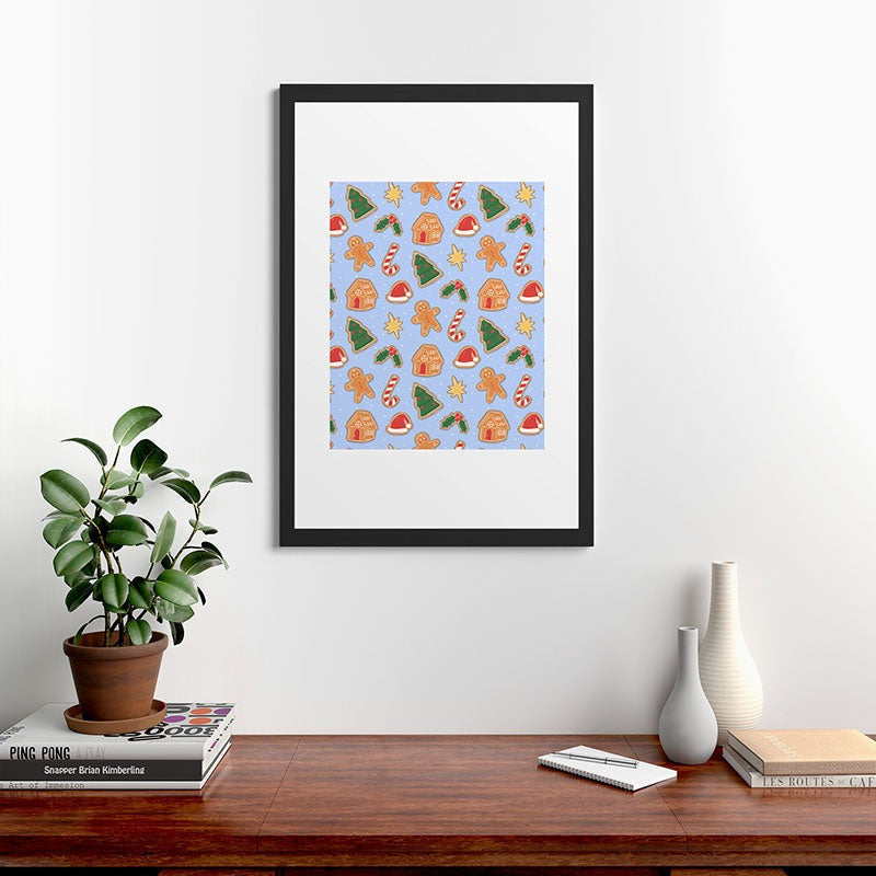 Love_Ryming Christmas Cookies Framed Art Print