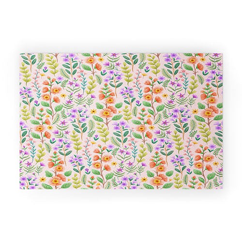 Pimlada Phuapradit Ditsy Spring Floral Welcome Mat