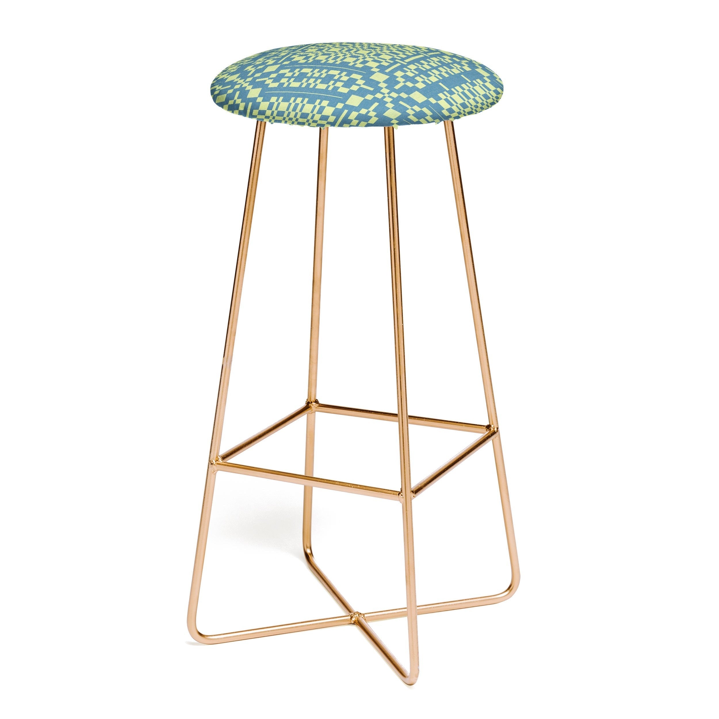 Marta Barragan Camarasa Nostalgic Grid Design Bar Stool
