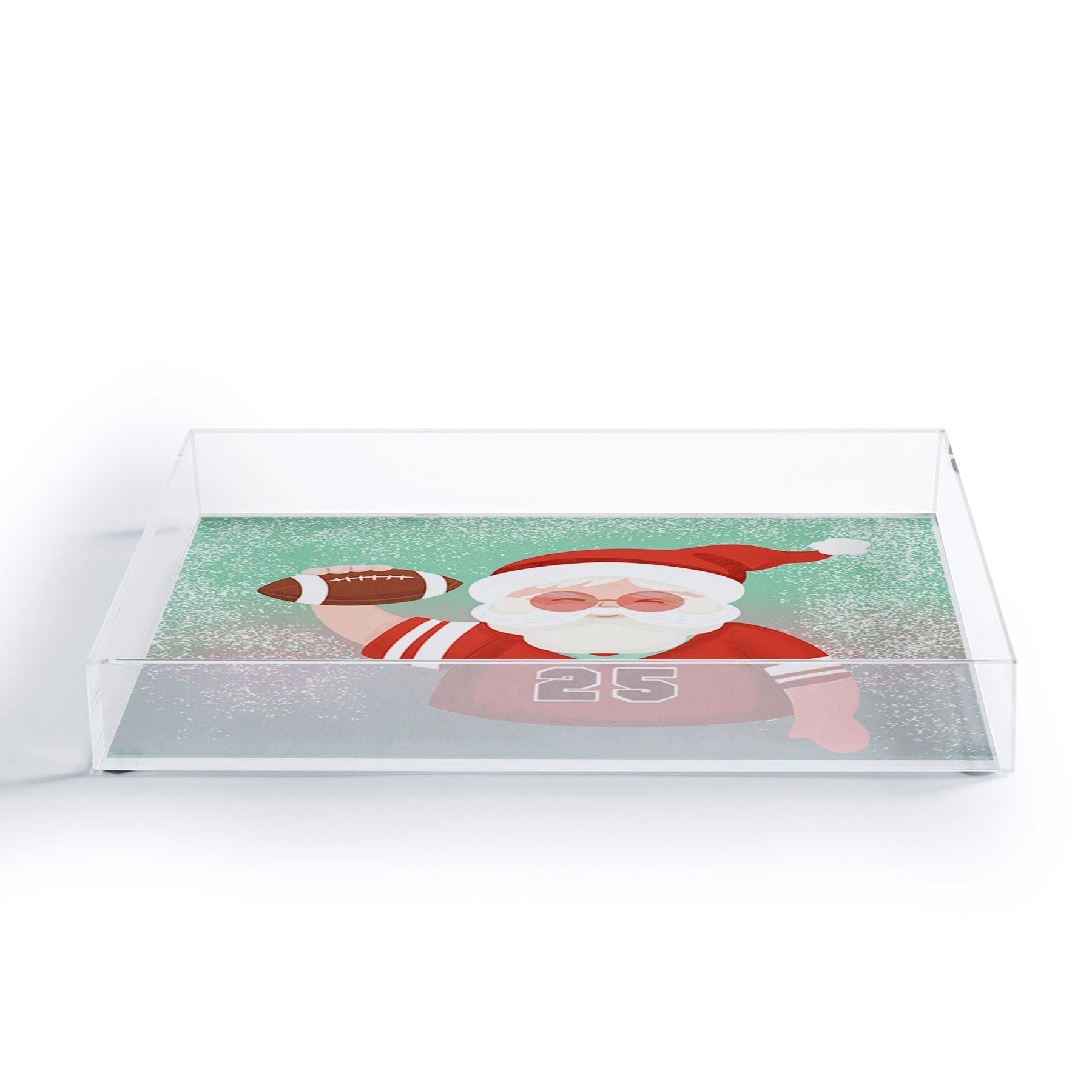 Design by Spark Sporty Football Santa Acrylic Tray