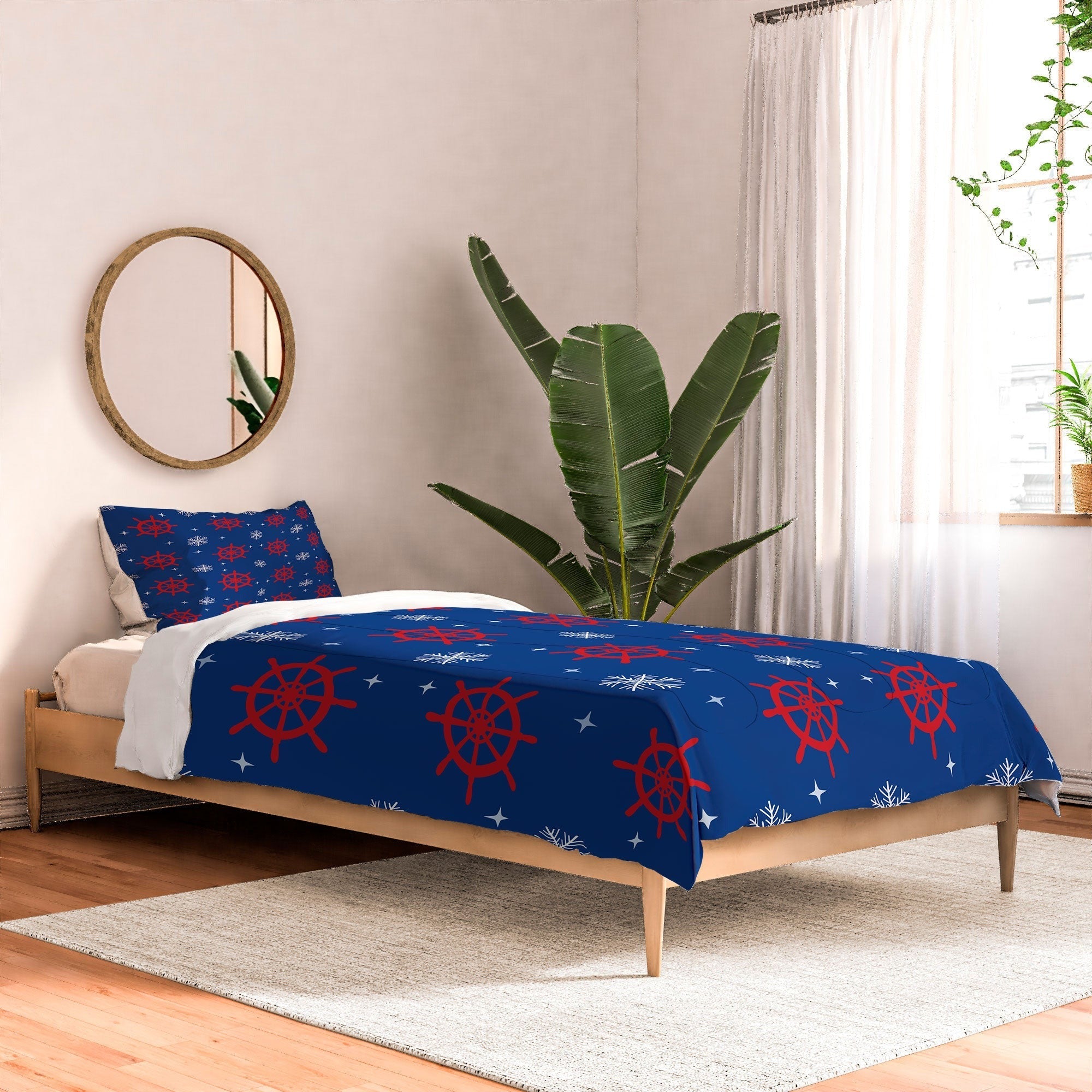 Design by Spark Holiday Helms and Snowflakes Comforter