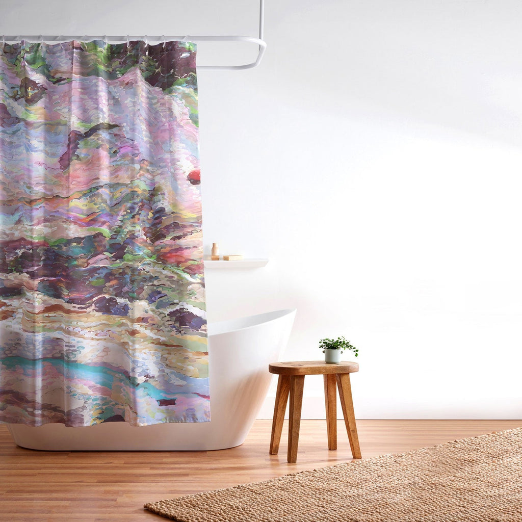 83 Oranges Sequin Haze Shower Curtain