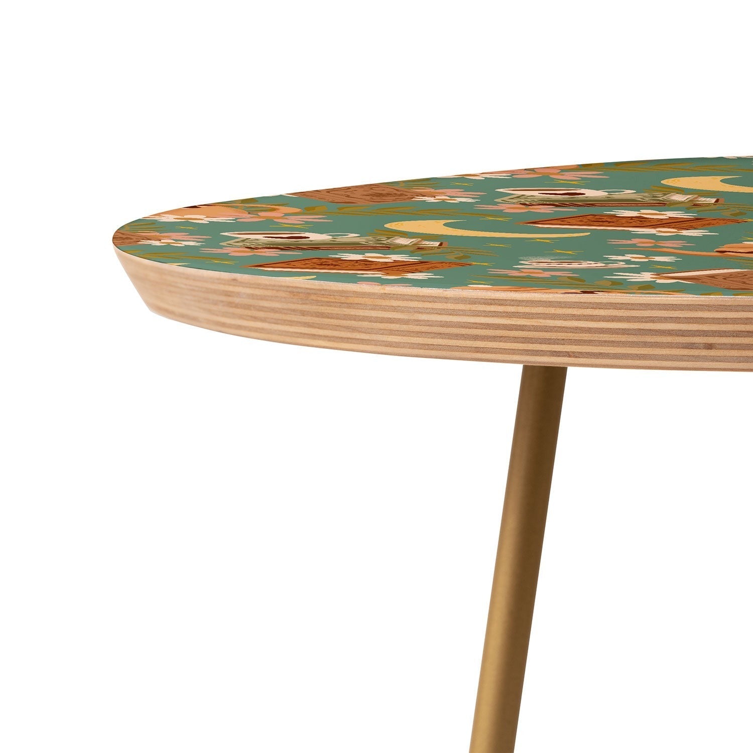 Avenie Moonlit Reading Nook I Round Side Table