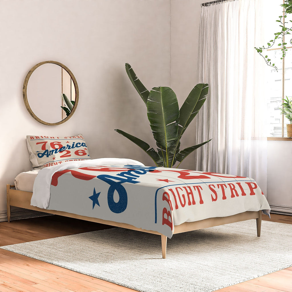 DENY Designs Bright Stars Bright Stripes Comforter