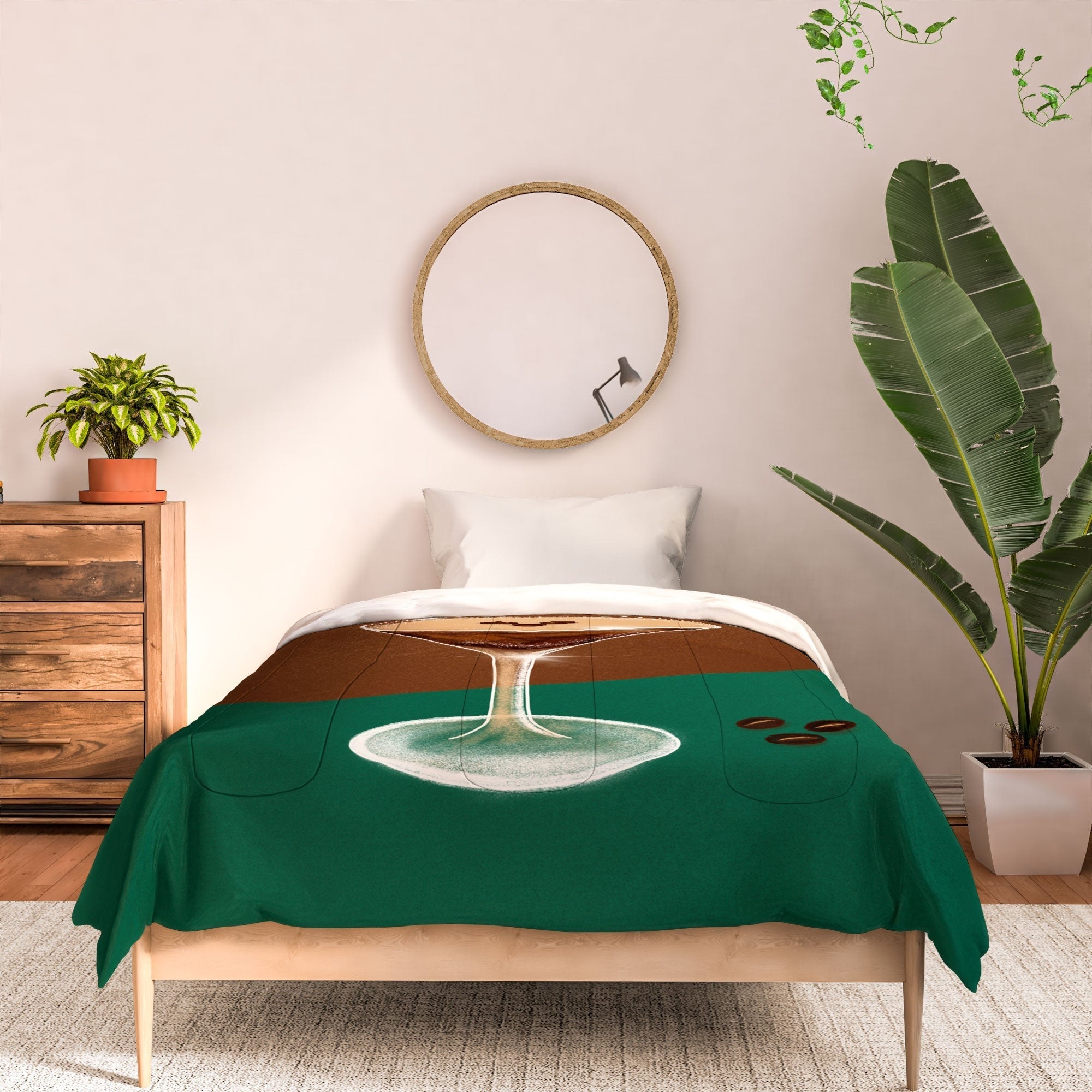 Design by Spark Expresso Martini Coffee Beans Comforter