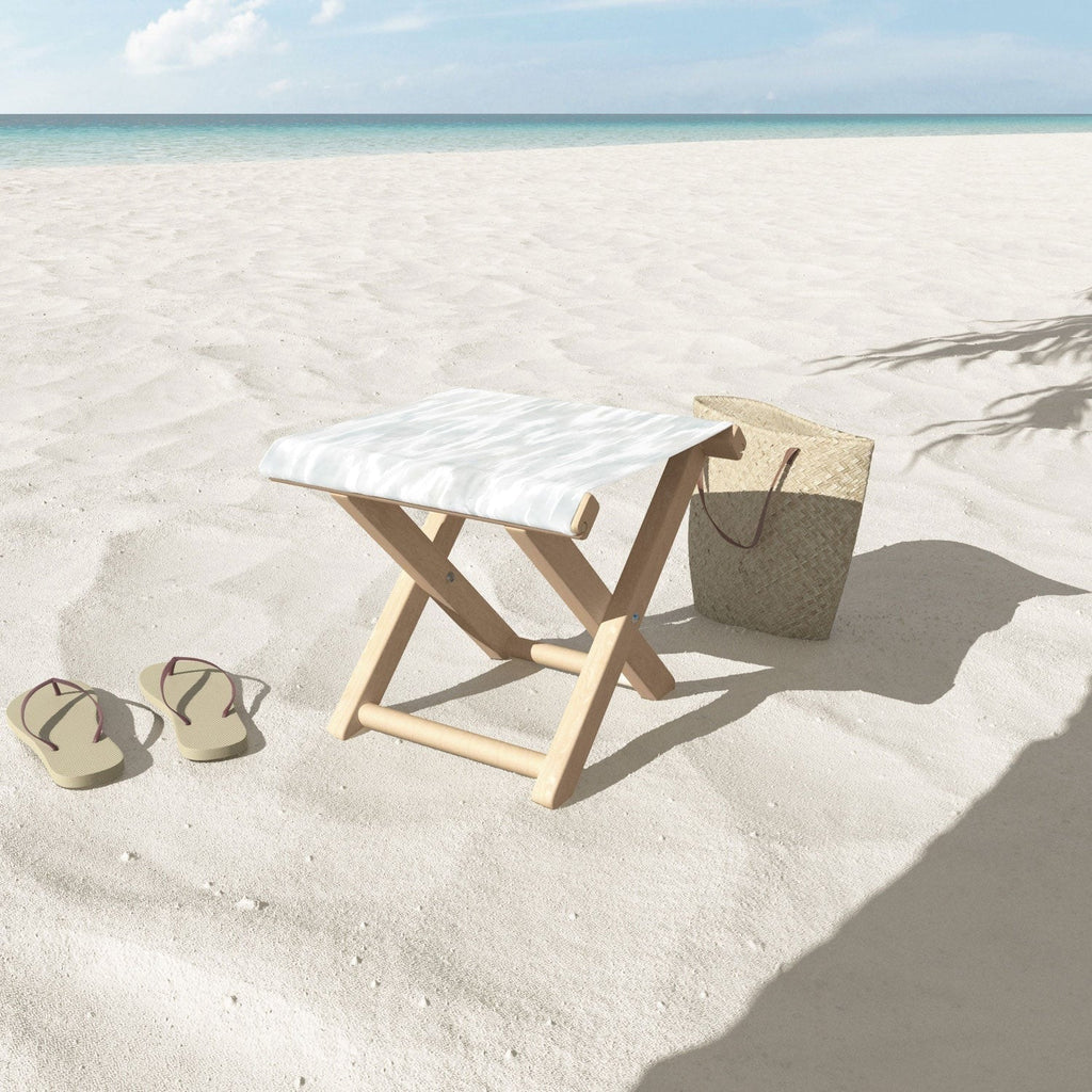 Jacqueline Maldonado Watercolor Wood Grain Folding Stool