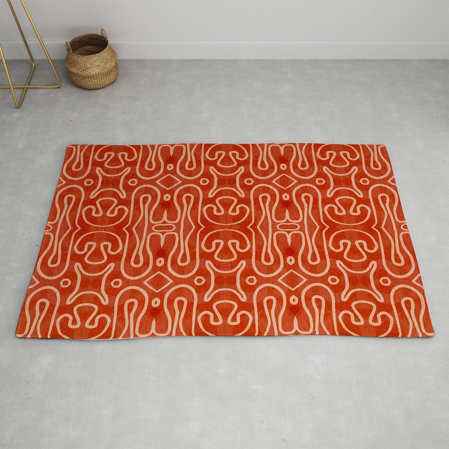 Mirimo Venexiana Burnt Orange Area Rug