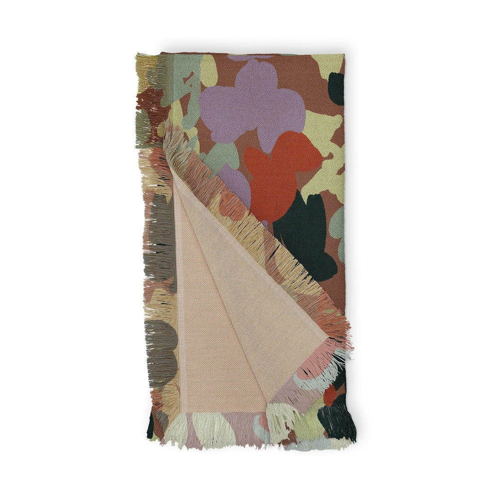 Marta Barragan Camarasa Retro Bloom Medley Throw Blanket