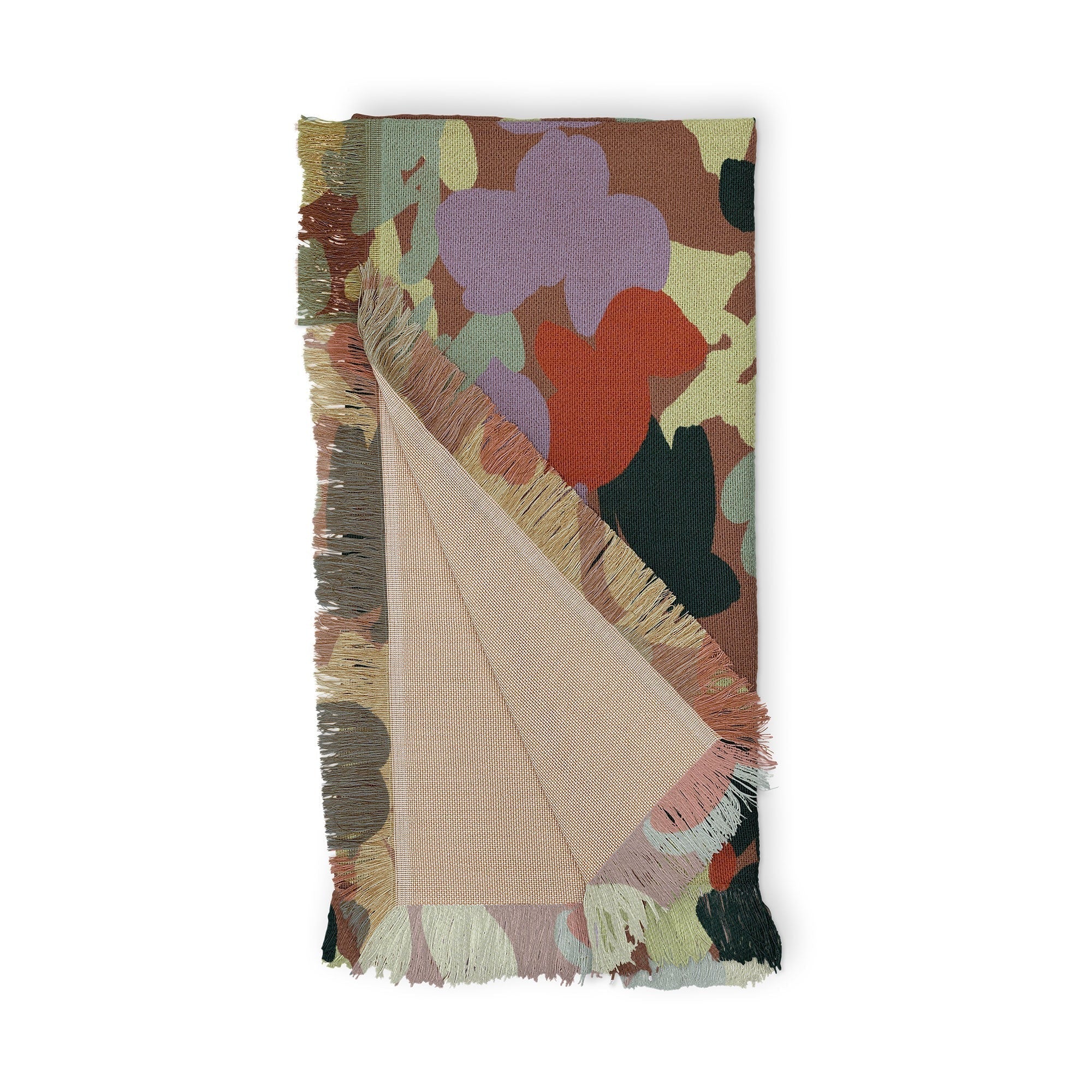 Marta Barragan Camarasa Retro Bloom Medley Throw Blanket