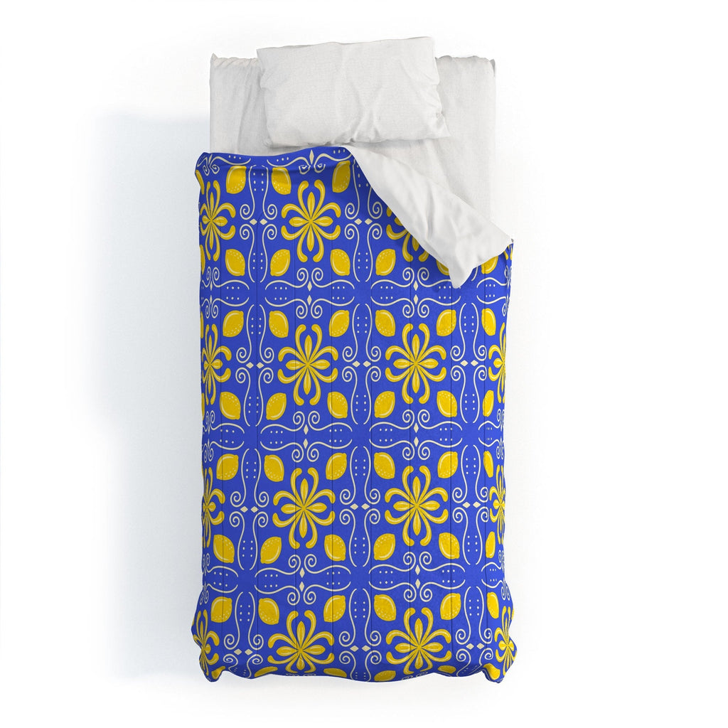 Design by Spark Dolce Vita Lemon Tile Comforter