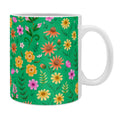 Pimlada Phuapradit Ditsy Spring Floral Green Coffee Mug