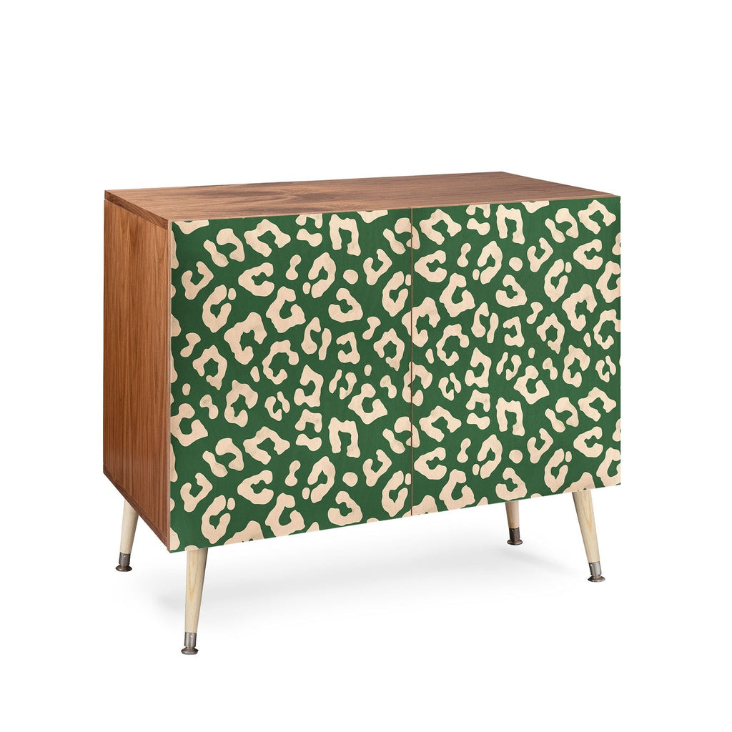 Avenie BR Cheetah Print In Green Credenza