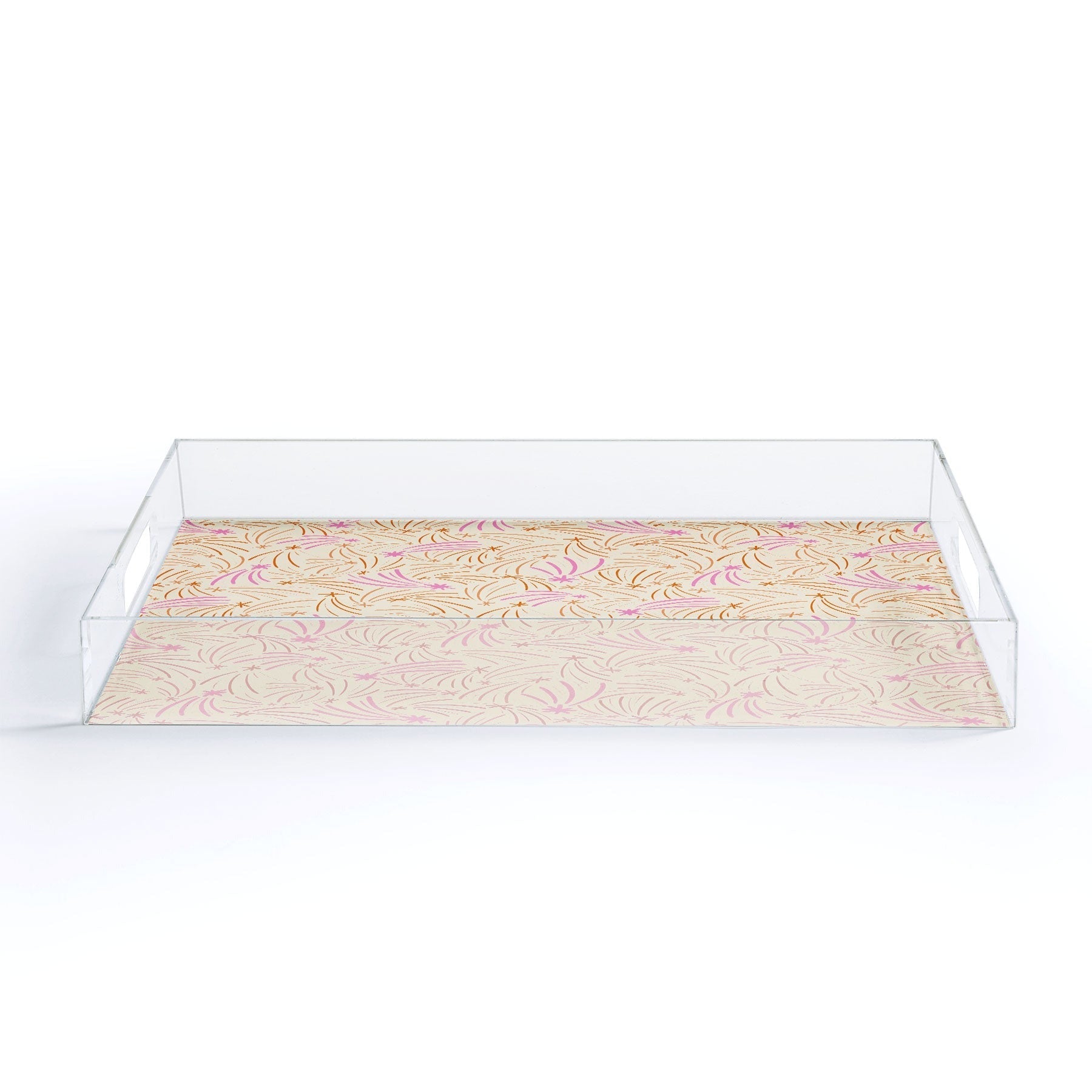 Little Om Pattern Shooting Stars cream Acrylic Tray