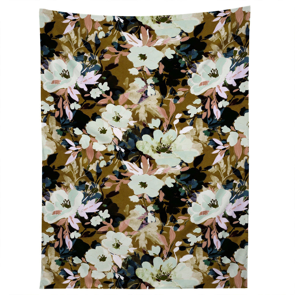 Marta Barragan Camarasa Romantic Floral Fusion Tapestry