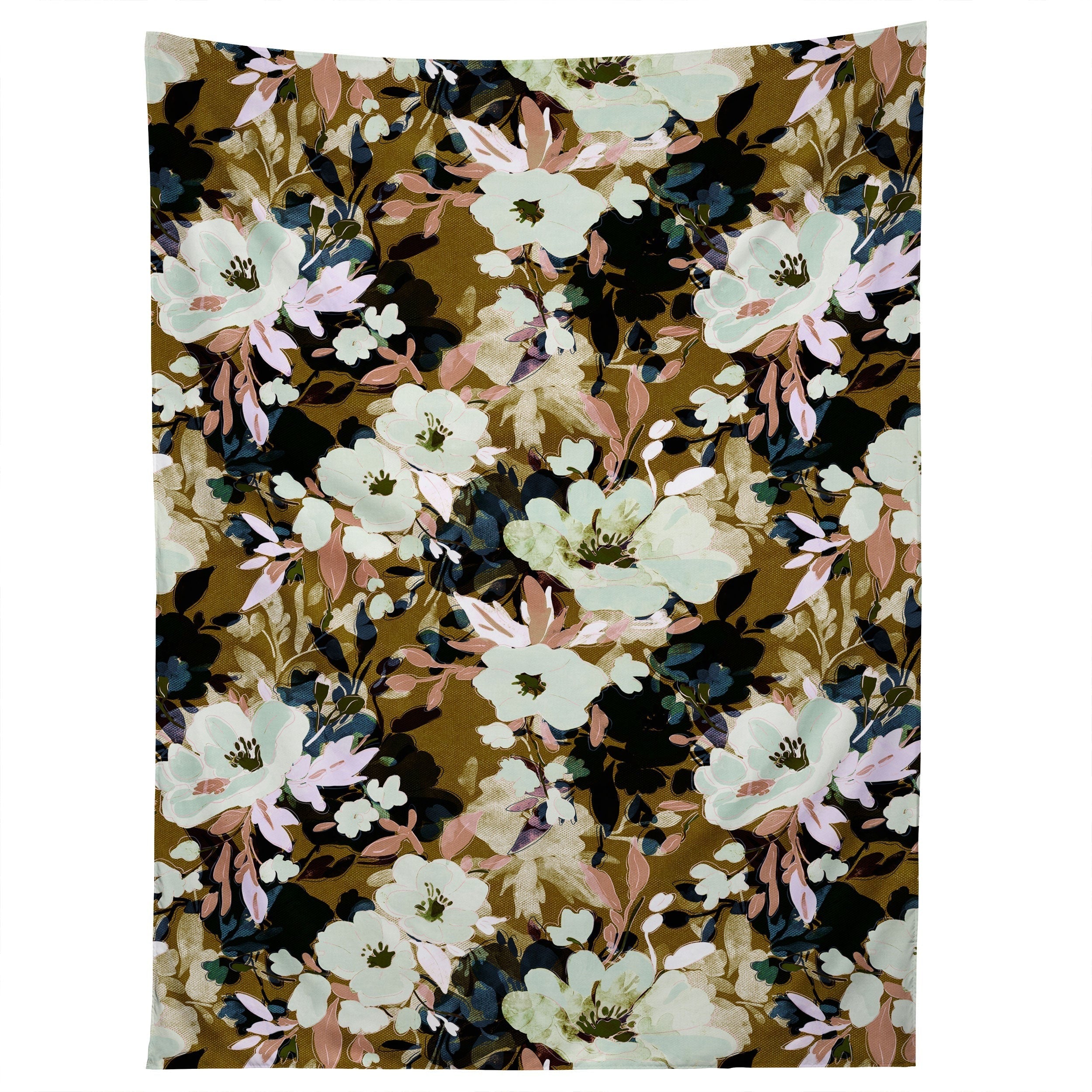 Marta Barragan Camarasa Romantic Floral Fusion Tapestry
