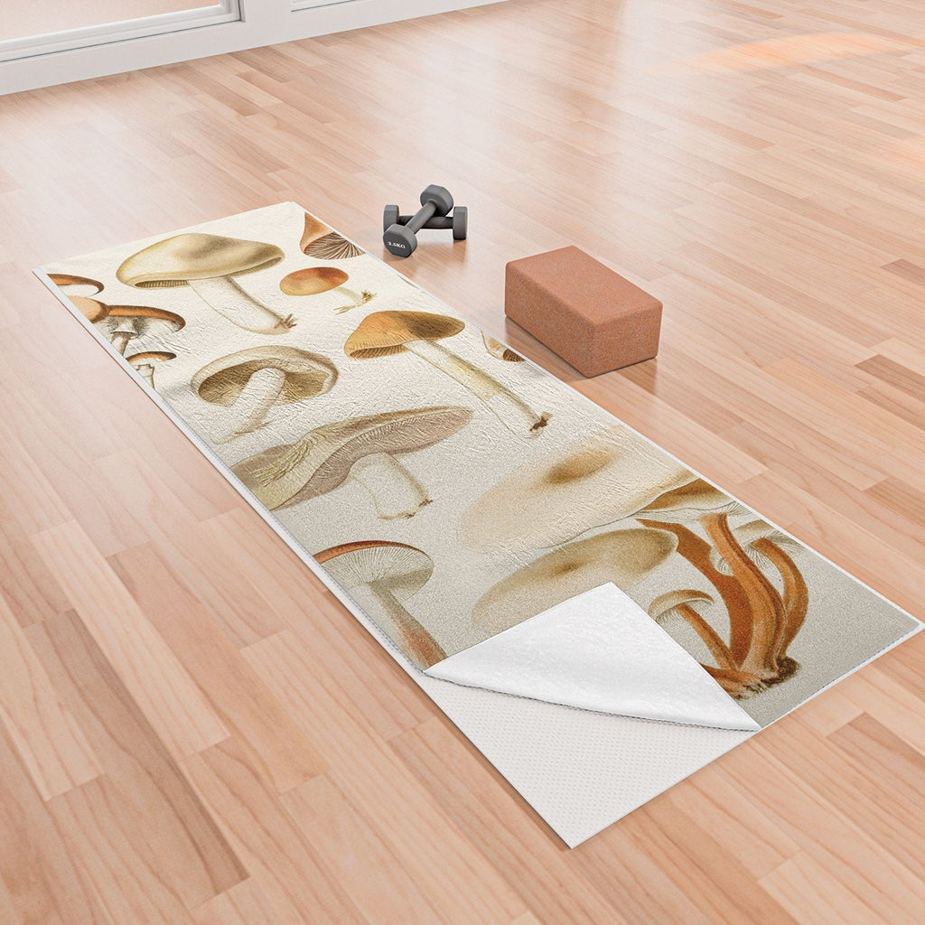 Gal Design Mushrooms Collection Yoga Towel
