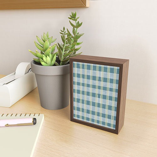 Marta Barragan Camarasa Country Style Checks Framed Mini Art Print