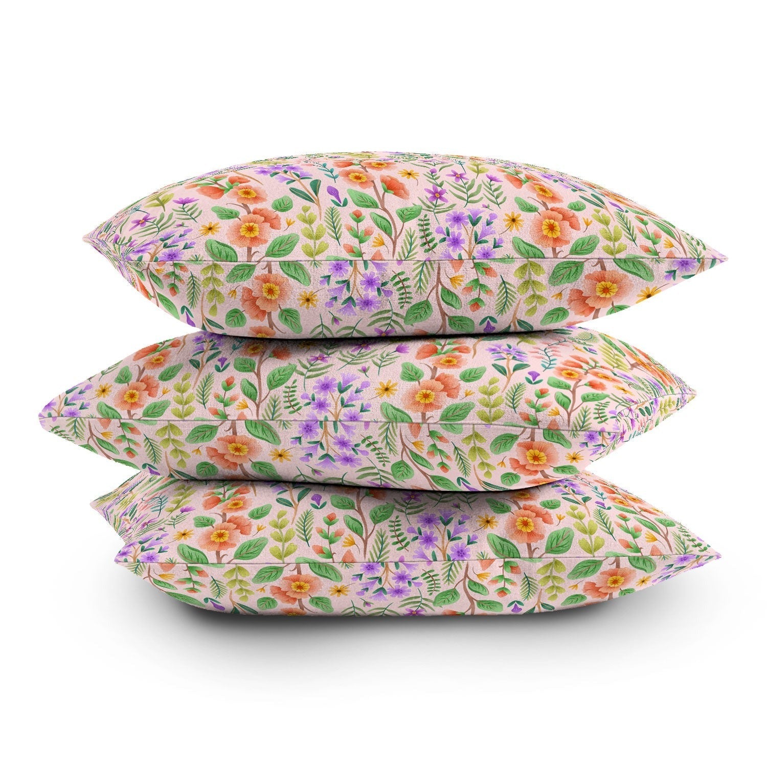 Pimlada Phuapradit Ditsy Spring Floral Outdoor Throw Pillow
