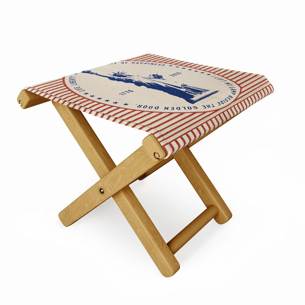 DENY Designs Life Liberty Folding Stool