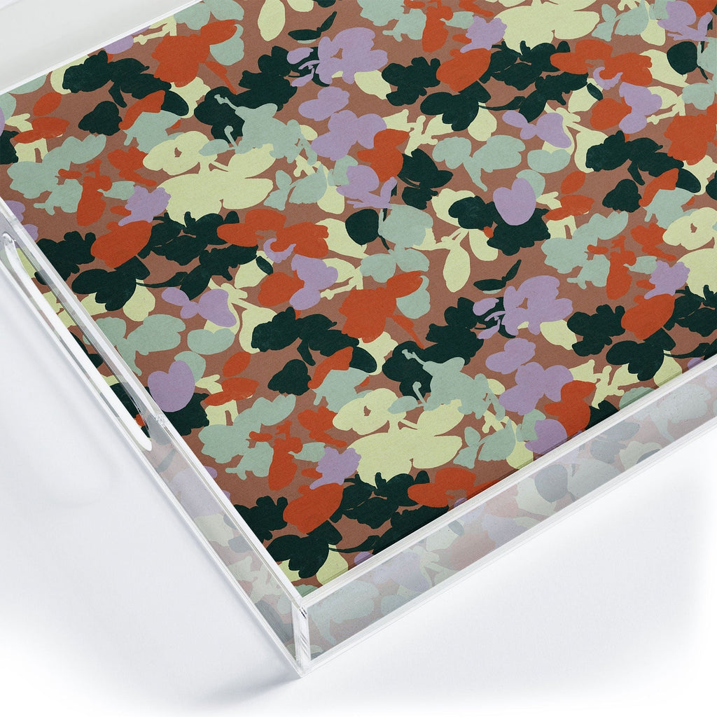 Marta Barragan Camarasa Retro Bloom Medley Acrylic Tray