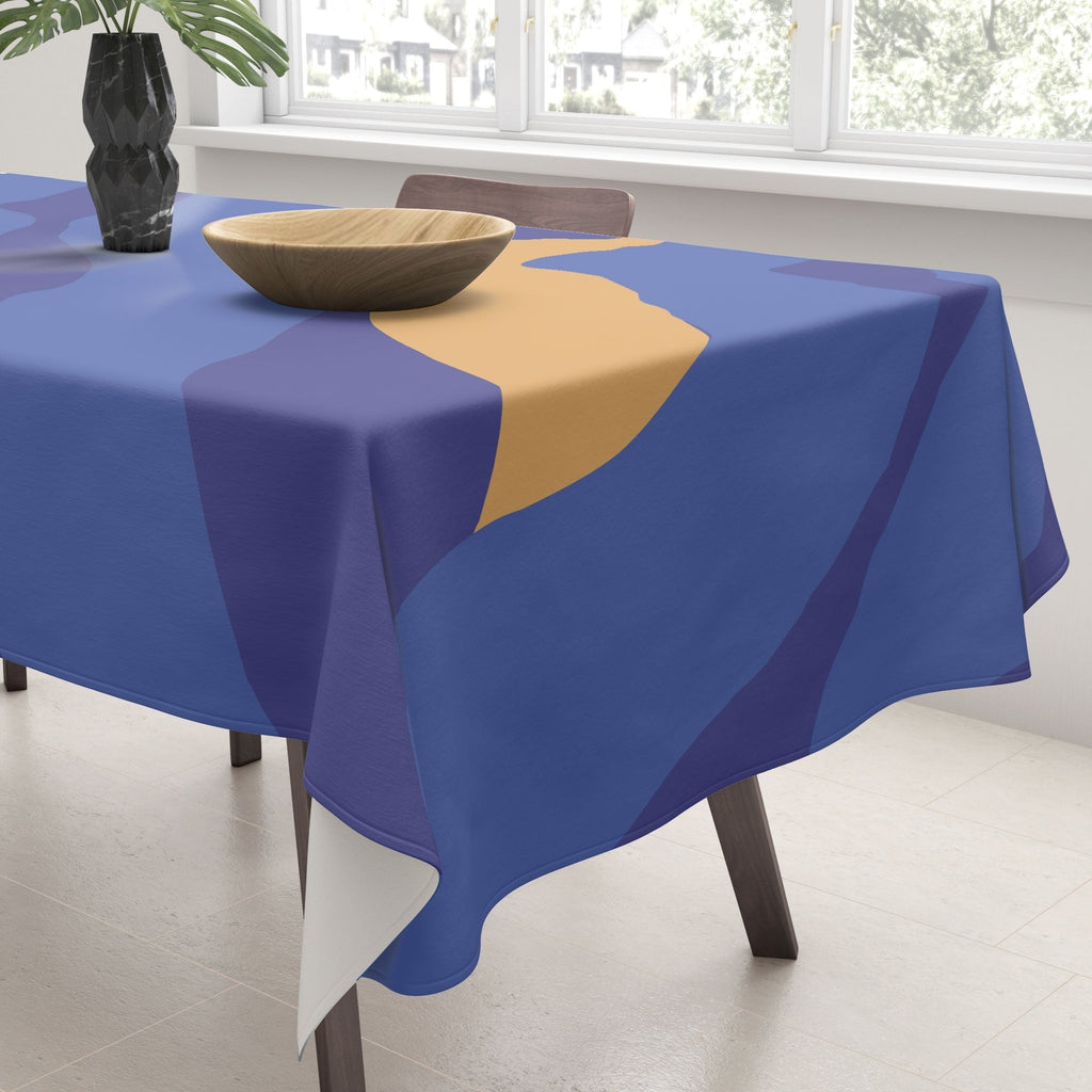 Camilla Foss Pebbles in Stream Tablecloth