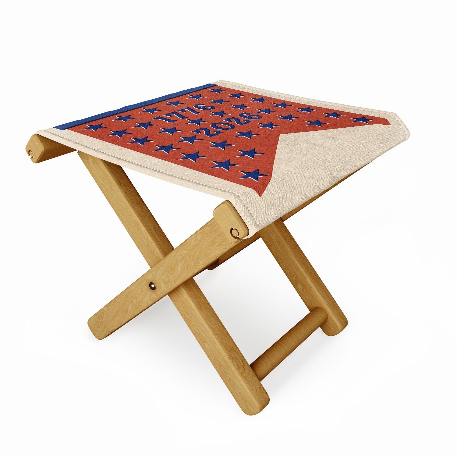 DENY Designs Star Banner Folding Stool