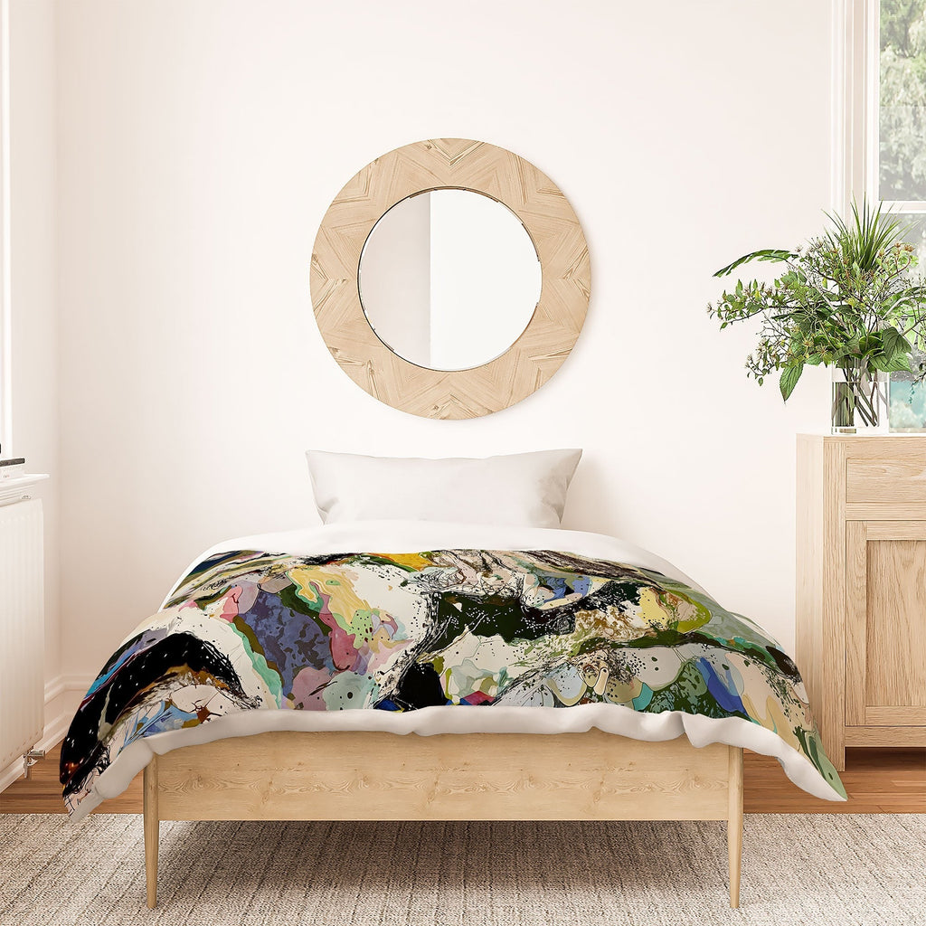 83 Oranges Echoes Beneath the Surface Duvet Cover