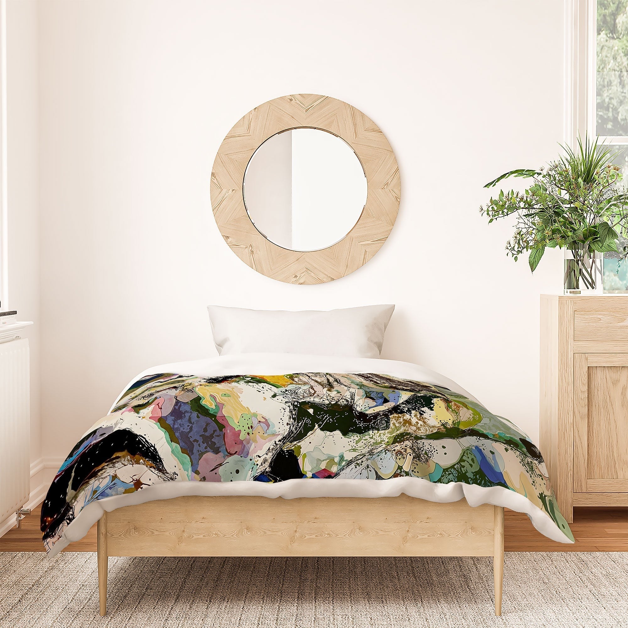 83 Oranges Echoes Beneath the Surface Duvet Cover
