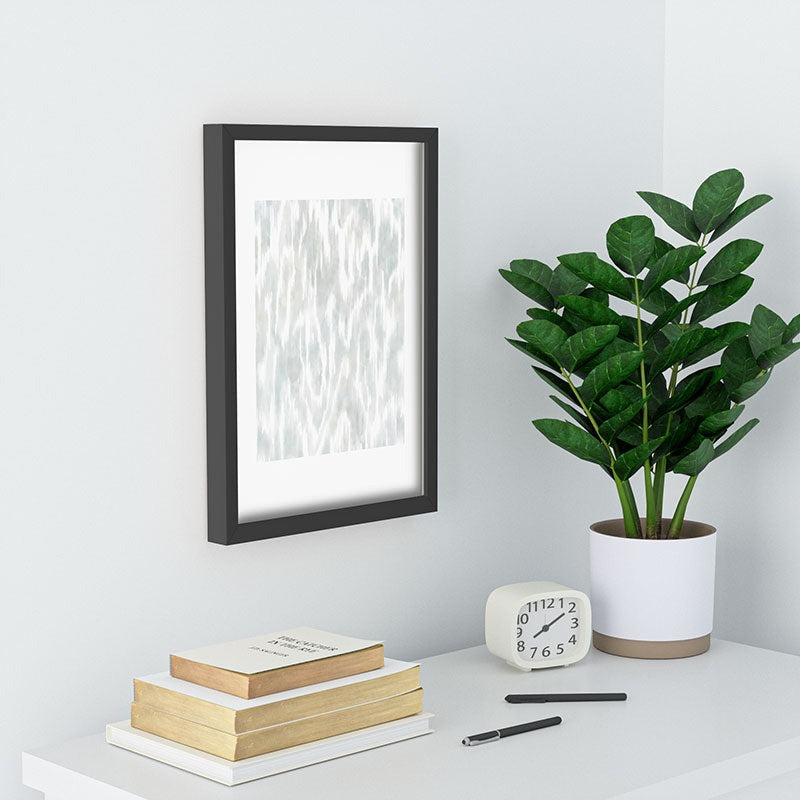 Jacqueline Maldonado Watercolor Wood Grain Recessed Framing Rectangle