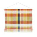 Marta Barragan Camarasa Retro Picnic Plaid Warm Tones Wall Hanging Landscape