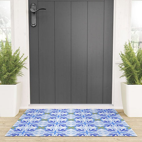 Design by Spark Dolce Vita Flourish Tile Welcome Mat