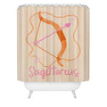 Little Om Zodiac Sign Sagittarius Shower Curtain