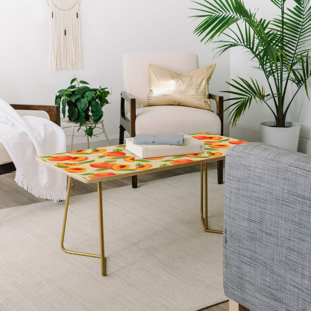 Jessica Molina Peach Pattern Coffee Table