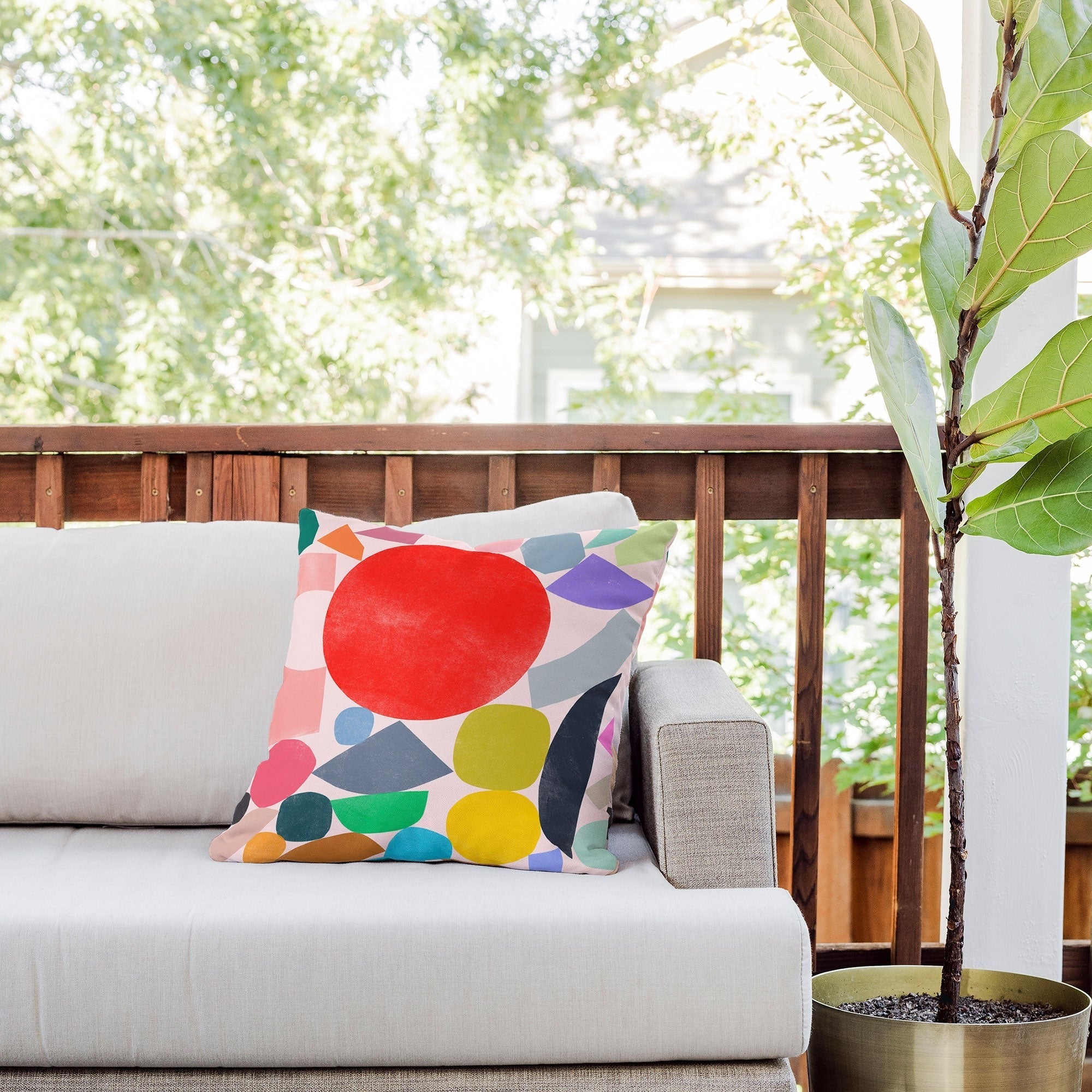 Garima Dhawan Colored Toys 4 Outdoor Throw Pillow