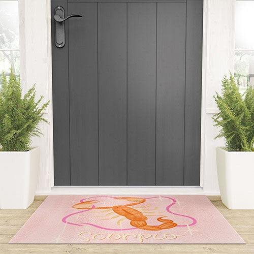 Little Om Zodiac Sign Scorpio Welcome Mat