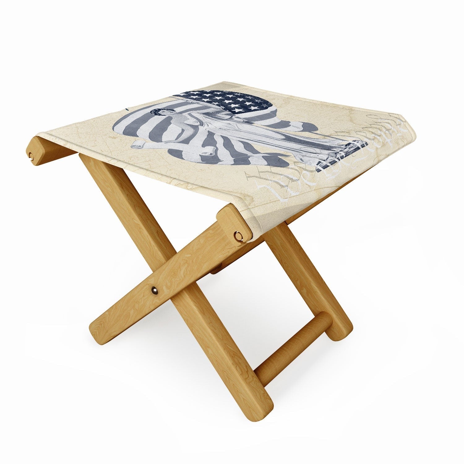 DENY Designs Liberty and Justice Woman Folding Stool