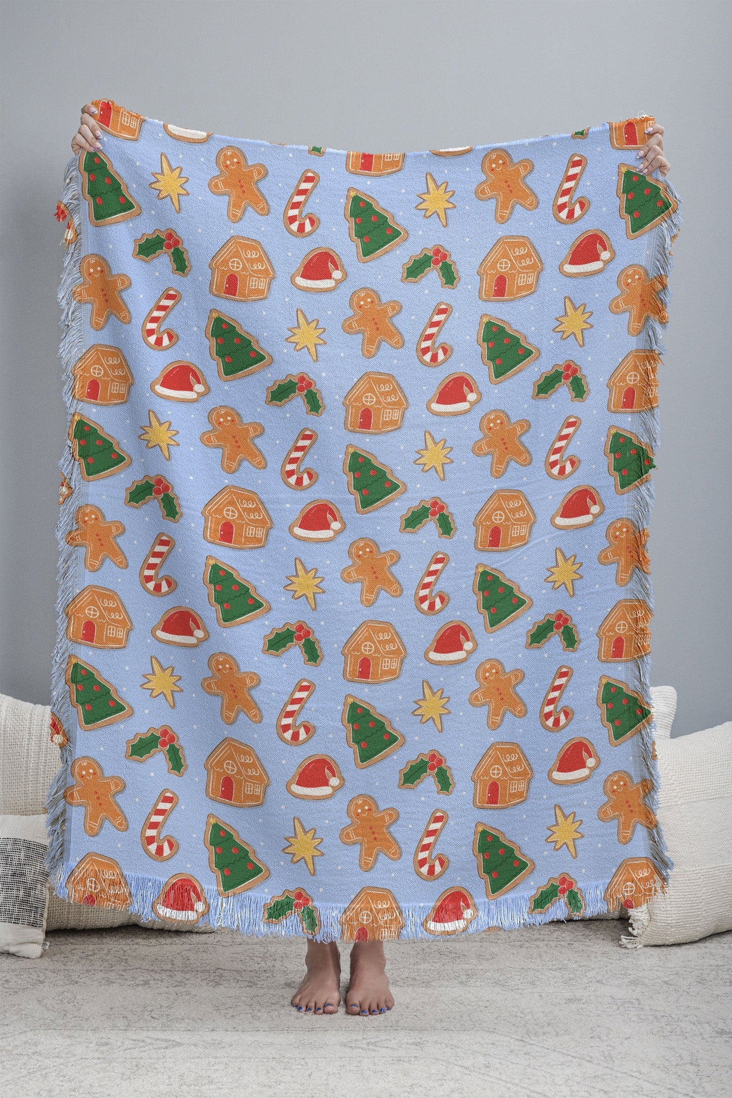 Love_Ryming Christmas Cookies Throw Blanket