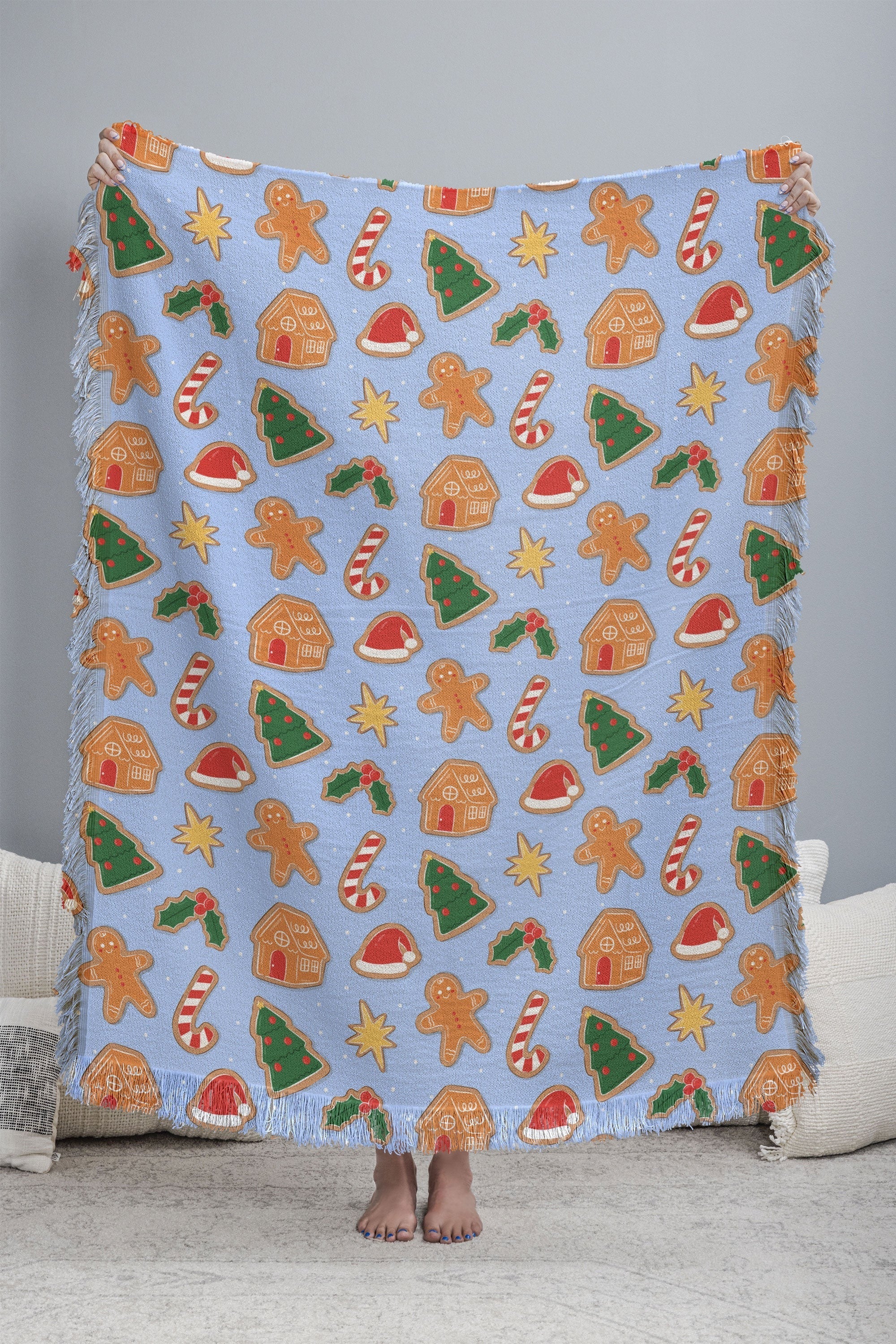 Love_Ryming Christmas Cookies Throw Blanket