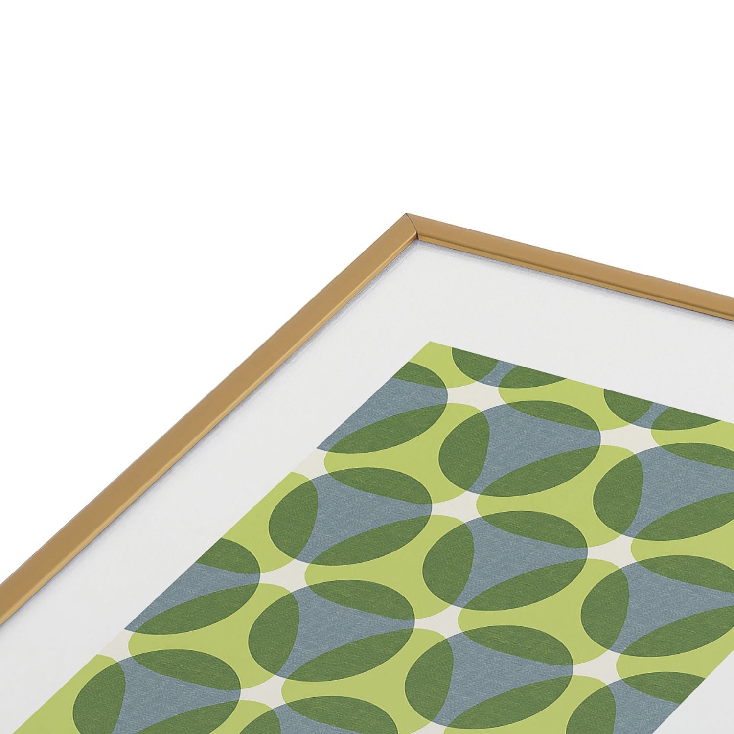 Marta Barragan Camarasa Stylish Retro Circle Metal Framed Art Print