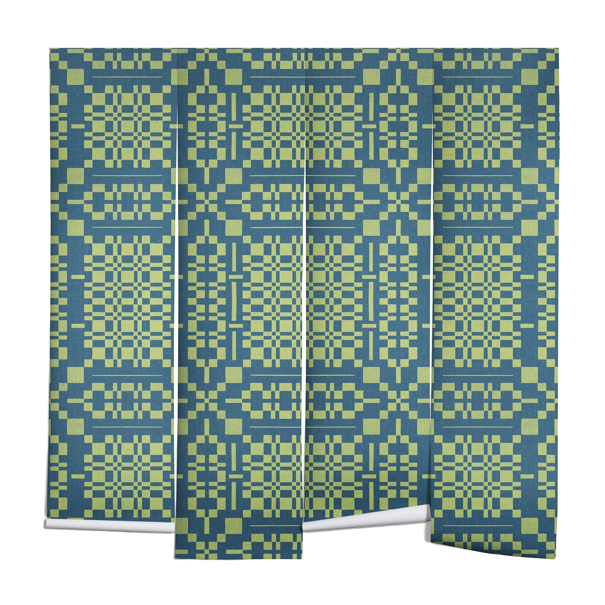 Marta Barragan Camarasa Nostalgic Grid Design Wall Mural